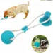 FurryFusion Hundespielzeug mit Leine – Mit Saugnapf