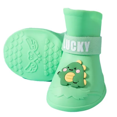 FurryFusion Regenstiefel für große Hunde in Dinosaurierform FurryFusion Regenstiefel für große Hunde in Dinosaurierform