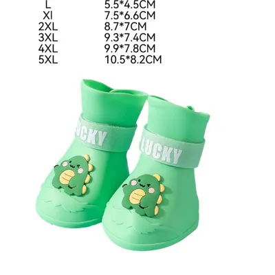 FurryFusion Regenstiefel für große Hunde in Dinosaurierform FurryFusion Regenstiefel für große Hunde in Dinosaurierform