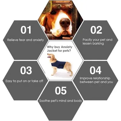 FurryFusion Chaleco relajante para perros - Anti-ansiedad