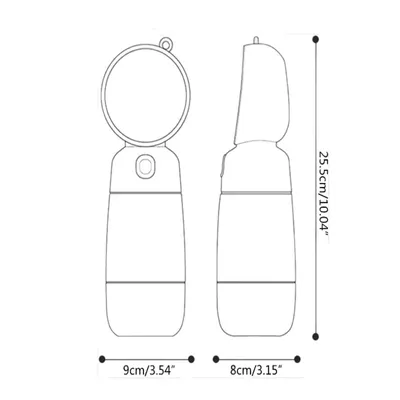 FurryFusion Tasse d'eau pour animal de compagnie