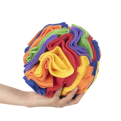 FurryFusion Boule renifleur arc-en-ciel pour animaux de compagnie