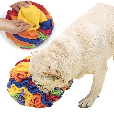 FurryFusion Boule renifleur arc-en-ciel pour animaux de compagnie