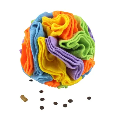 FurryFusion Boule renifleur arc-en-ciel pour animaux de compagnie