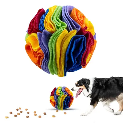 FurryFusion Boule renifleur arc-en-ciel pour animaux de compagnie
