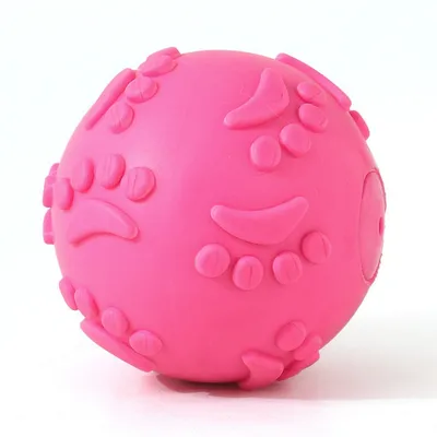 FurryFusion Pelota de látex con sonido para perros