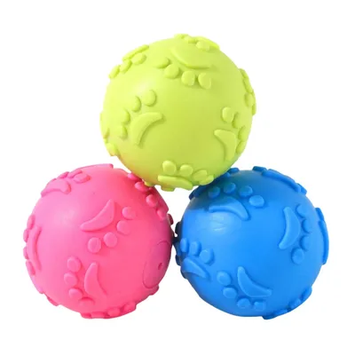 FurryFusion Jouet pour chien balle couinante en latex
