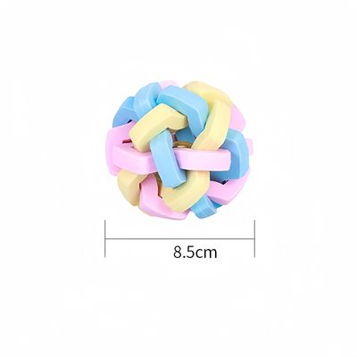 FurryFusion Jouet boule pour chien en forme de cloche colorée