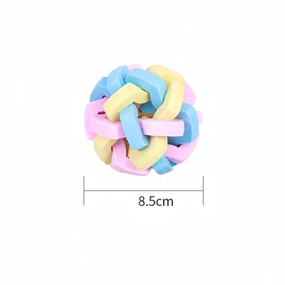 FurryFusion Jouet boule pour chien en forme de cloche colorée