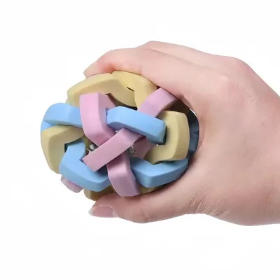 FurryFusion Jouet boule pour chien en forme de cloche colorée