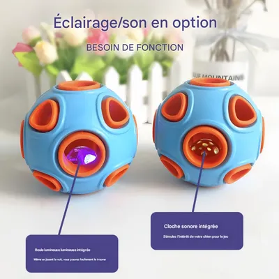 FurryFusion Boule anémone pour chien et chat, sonore