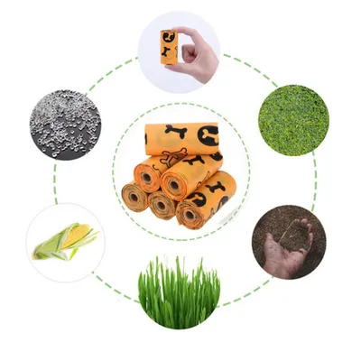 FurryFusion Sacs à excréments pour chien biodégradables