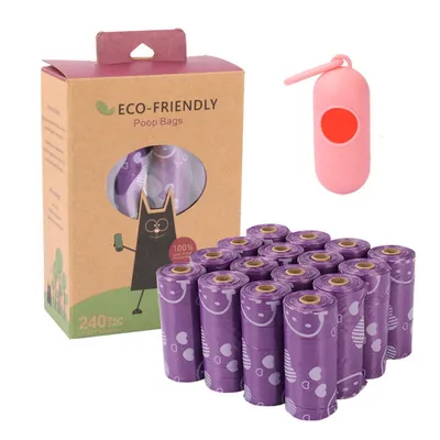 FurryFusion Sacs à excréments pour chien biodégradables