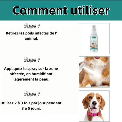 FurryFusion Spray de soin pour la peau des chiens