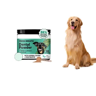 FurryFusion Poudre pour nettoyer les dents du chien