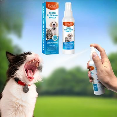 FurryFusion Spray limpiador bucal de 120 ml para perros y gatos