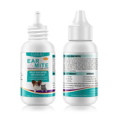 FurryFusion Liquide pour nettoyer les oreilles de chiens et chats