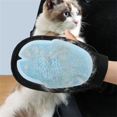 FurryFusion Guante de baño y cepillado para gatos y perros