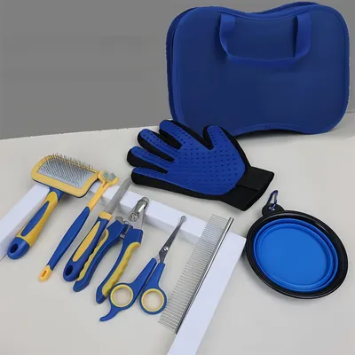 FurryFusion - Kit d'Outils de Toilettage pour Animaux (8 Pièces)