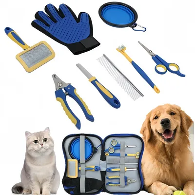 FurryFusion - Kit d'Outils de Toilettage pour Animaux (8 Pièces) FurryFusion - Kit d'Outils de Toilettage pour Animaux (8 Pièces)