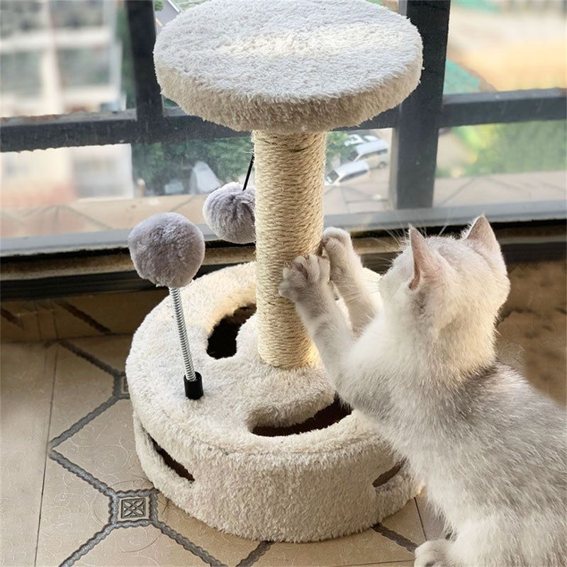 FurryFusion Arbre à Chat avec Balle Pendante