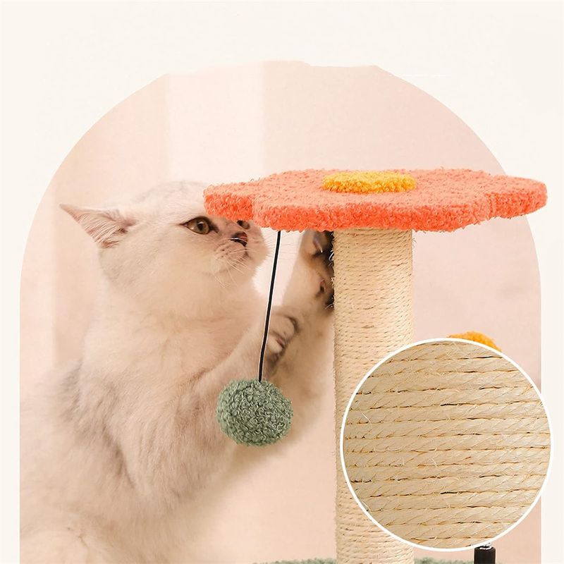 FurryFusion Arbre à Chat avec Balle Pendante