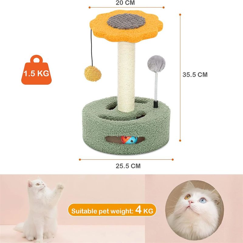FurryFusion Arbre à Chat avec Balle Pendante