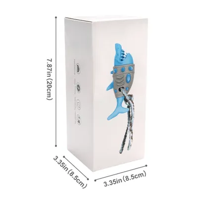 FurryFusion Jouet à mâcher en forme de requin pour chiens