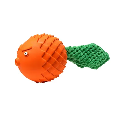 FurryFusion Jouet à mâcher en forme de poisson pour chien