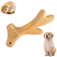 FurryFusion Jouet à Mâcher en Bois de Cerf pour Chien