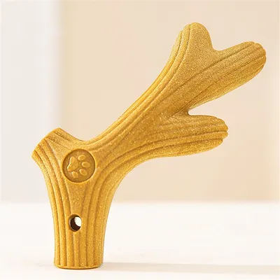 FurryFusion Jouet à Mâcher en Bois de Cerf pour Chien