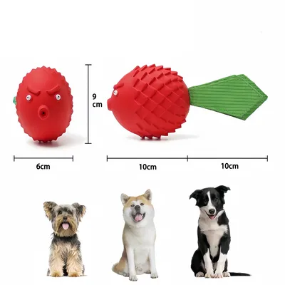 FurryFusion Jouet à mâcher en forme de poisson pour chien