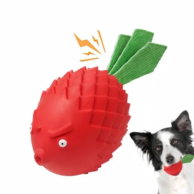 FurryFusion Jouet à mâcher en forme de poisson pour chien