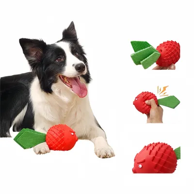 FurryFusion Jouet à mâcher en forme de poisson pour chien