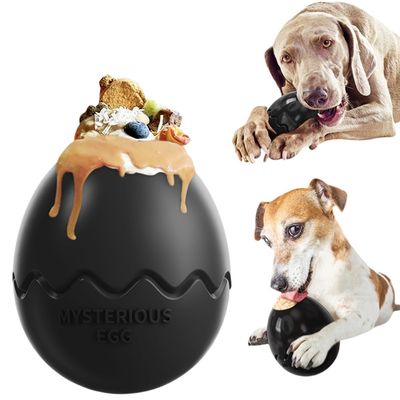 FurryFusion Jouet pour chien en forme d'œuf de dinosaure