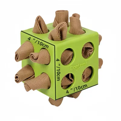 FurryFusion Jouet pour chien cube magique qui fuit de la nourriture