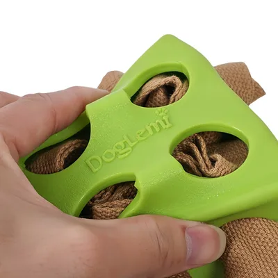 FurryFusion Jouet pour chien cube magique qui fuit de la nourriture