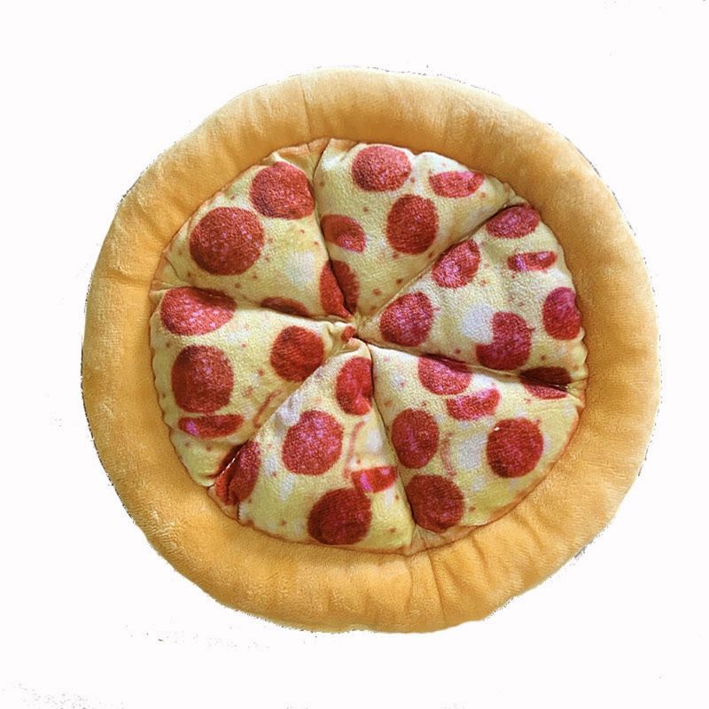 FurryFusion Jouet en forme de pizza pour animaux de compagnie