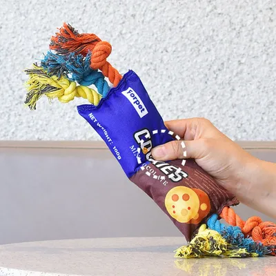 FurryFusion Jouet sonore corde pour animaux