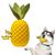 FurryFusion Jouet en caoutchouc ananas pour chien