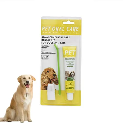 FurryFusion Kit de soin dentaire pour chien