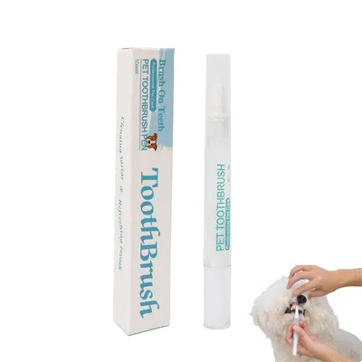 FurryFusion Stylo à brosse à dents pour animal de compagnie FurryFusion Stylo à brosse à dents pour animal de compagnie