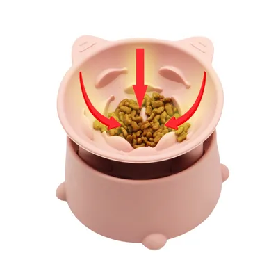 FurryFusion Gamelle surélevée pour chat