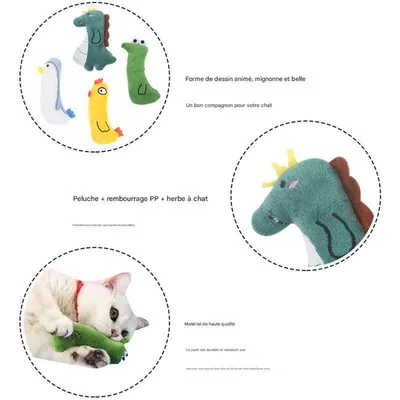 FurryFusion Jouet en peluche à la catnip*2