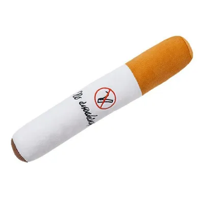 FurryFusion Jouet en peluche en forme de cigarette pour chien