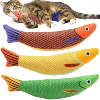 FurryFusion Lot de 3 jouets pour chat Saury Fish