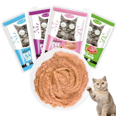 FurryFusion Paquete de 4 x 85 g de comida húmeda para gatos