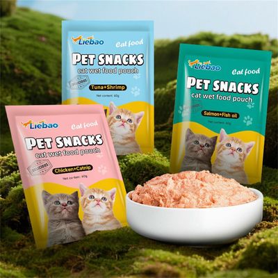 FurryFusion Paquet de nourriture humide pour chat 5×60g
