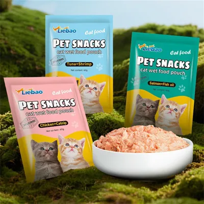 FurryFusion Paquete de 5 raciones de comida húmeda para gatos de 60 g cada
