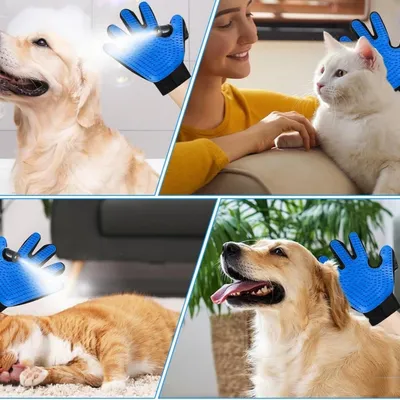 FurryFusion Gants d'épilation pour animaux